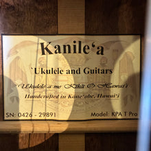 Load image into Gallery viewer, Kanileʻa KPA-T PRO Tenor Ukulele #0426-29891