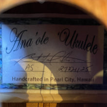 Load image into Gallery viewer, Ana'ole AS Soprano Ukulele #27821125