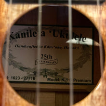 Load image into Gallery viewer, Kanileʻa K-1 S Premium Soprano Ukulele #27716