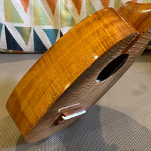 Load image into Gallery viewer, Ana'ole ASLP CURLY KOA Soprano Pineapple Long Neck Ukulele #27911225