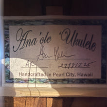 Load image into Gallery viewer, Ana'ole AC CURLY KOA Concert Ukulele #27981225