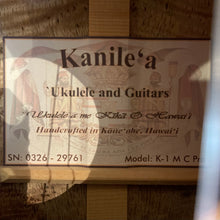 Load image into Gallery viewer, -LIMITED EDITION- Kanile'a K-1 M C Mango Concert Pro Ukulele #0326-29761