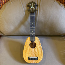 Load image into Gallery viewer, KoAloha KSM-03RP-MG Soprano Pineapple Long Neck Ukulele Royal Pikake Mango #2309031