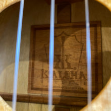 Load image into Gallery viewer, KoAloha KSM-03RP-MG Soprano Pineapple Long Neck Ukulele Royal Pikake Mango #2309031