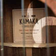 Load image into Gallery viewer, Kamaka HF-3D2I ABV Tenor Ukulele Deluxe2 Slotted Head with L.R.Baggs FIVE.O Pickup #230233