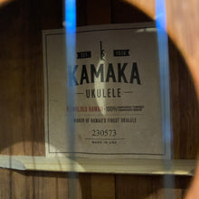 Load image into Gallery viewer, Kamaka HB-2 Concert Ukulele Bell Shape