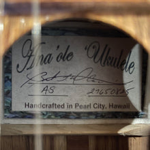 Load image into Gallery viewer, Ana'ole AS Soprano Ukulele #27650825