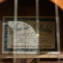 Load image into Gallery viewer, Ana'ole AT Tenor Ukulele #27760925