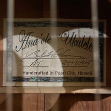 Load image into Gallery viewer, Ana'ole AT Tenor Ukulele #27770925