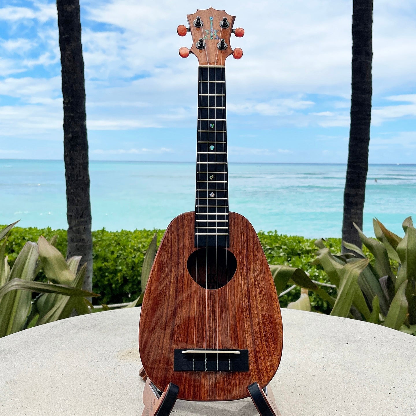 KoAloha KSM-03 Soprano Pineapple Long-neck Ukulele – Ukulele Puapua