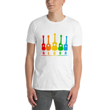Load image into Gallery viewer, Ukulele Puapua original T-shirt &quot;Rainbow&quot; Men&#39;s [5 colors]
