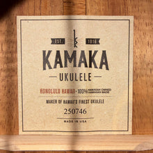 Load image into Gallery viewer, Kamaka HF-3I Slotted-Head Tenor Curly Koa Ukulele #250746
