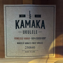 Load image into Gallery viewer, Kamaka HF-3D4i Jake Blue Deluxe Tenor Ukulele #250840
