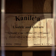Load image into Gallery viewer, Kanile'a K-1 T Core Tenor Ukulele #0526-29952
