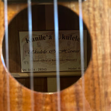 Load image into Gallery viewer, Kanile&#39;a K-1 C Concert Ukulele #28263
