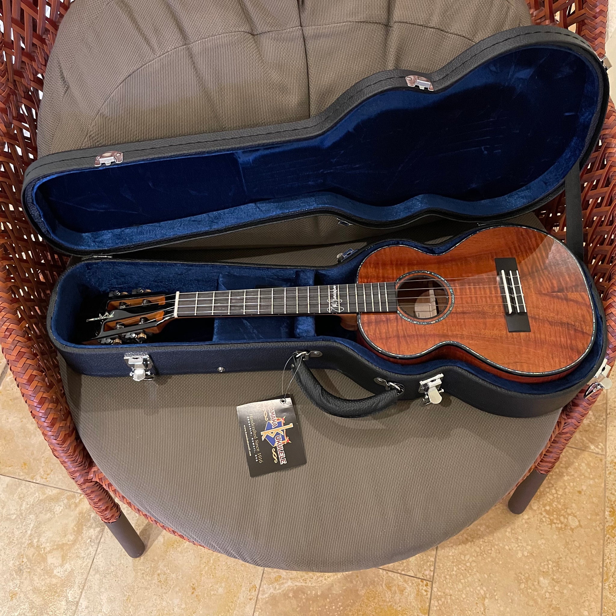 Kamaka HF-3D4i Jake Blue Deluxe Tenor Ukulele #231236 – Ukulele Puapua