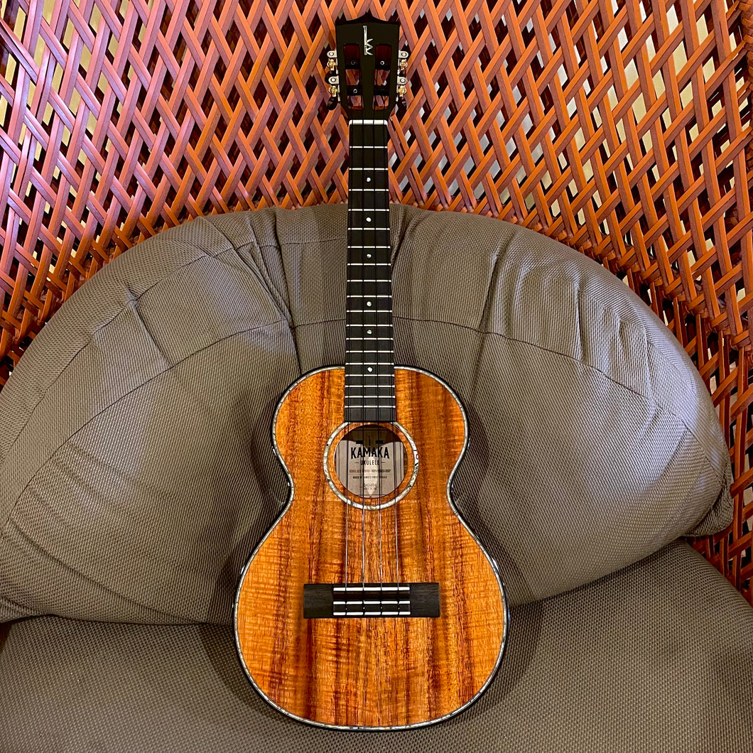 Kamaka HF-3D2I Tenor Ukulele Deluxe2 Slotted Head #240404