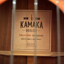 Load image into Gallery viewer, Kamaka HB-3 Tenor Bell-Shape Ukulele #241214
