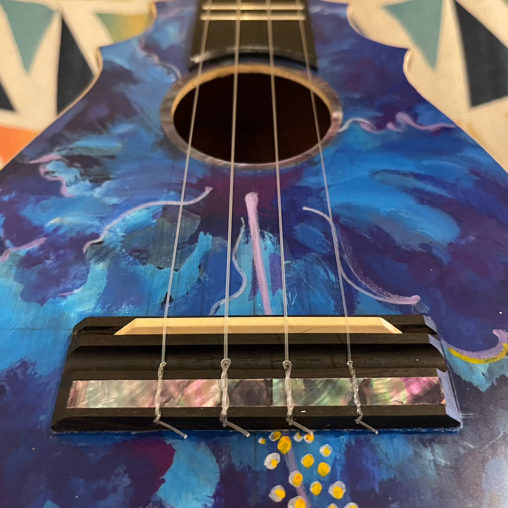 Pop's Customs Pineapple Sunday Concert Scale w/ Hibiscus Art
