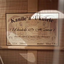 Load image into Gallery viewer, Kanile&#39;a &#39;Ilikai Tenor Ukulele #28843
