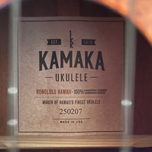 Load image into Gallery viewer, Kamaka HF-2 Concert Ukulele #250207
