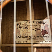 Load image into Gallery viewer, Kanileʻa KPA T Master Tenor Ukulele #26511
