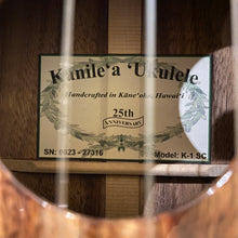 Load image into Gallery viewer, Kanile&#39;a K-1 SC Super Concert Ukulele #0623-27316
