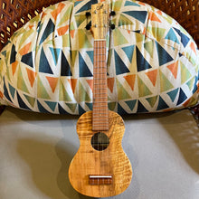 Load image into Gallery viewer, Ana&#39;ole ASLH Koa/Mango Soprano Long Neck Ukulele #27550525
