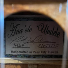 Load image into Gallery viewer, Ana&#39;ole ASLH Koa/Mango Soprano Long Neck Ukulele #27550525
