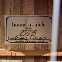 Load image into Gallery viewer, Honua LIMITED EDITION! HT-442 Tenor Ukulele #472

