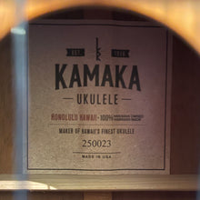 Load image into Gallery viewer, Kamaka HP-1L Soprano Pineapple Long Neck Ukulele #250023
