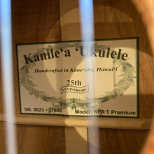 Load image into Gallery viewer, Kanileʻa KPA T Premium Tenor Ukulele #27603
