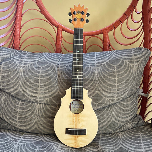 Ukulele Soprano Guitare Hawaii Uke Hula Ukulélé Forme Ananas Corde Nylon  Jaune 4260448150798 