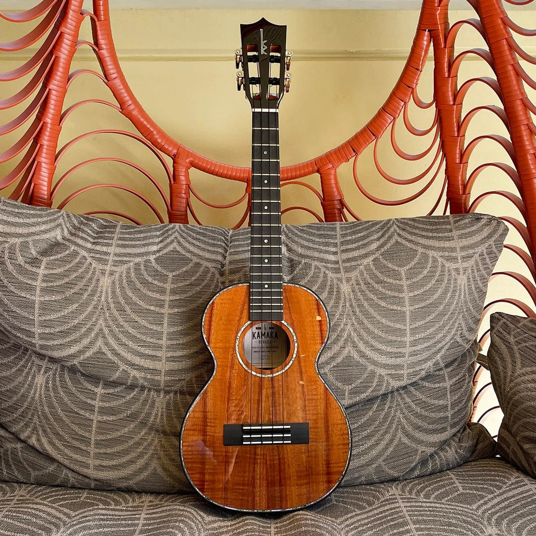 Kamaka HF-3D2I ABV Tenor Ukulele Deluxe2 Slotted Head with L.R.Baggs FIVE.O Pickup #220736