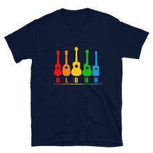 Load image into Gallery viewer, Ukulele Puapua original T-shirt &quot;Rainbow&quot; Men&#39;s [5 colors]
