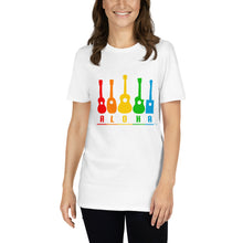 Load image into Gallery viewer, Ukulele Puapua original T-shirt &quot;Rainbow&quot; Women&#39;s [5 colors]
